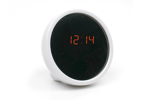 镜子上的万年历闹钟