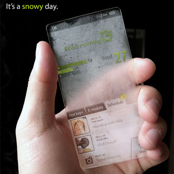 Windows Phone 实时天气概念手机
