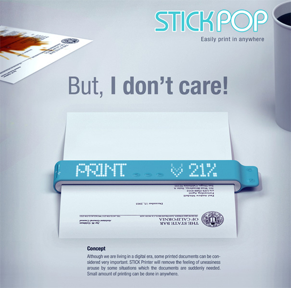 Stick POP 便携打印机概念方案
