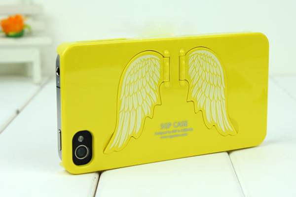 iPhone 翅膀手机壳黄色