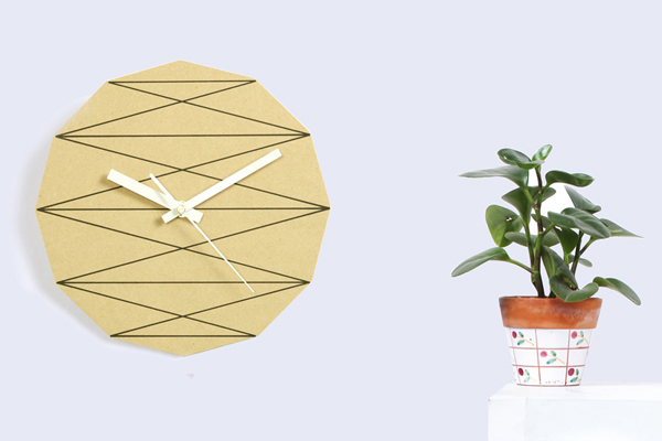 几何元素的时钟展示