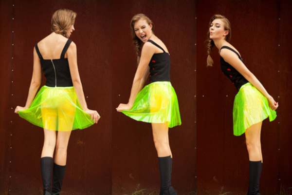 半透明倒置雨伞裙（四）