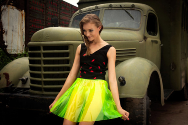 半透明倒置雨伞裙（五）