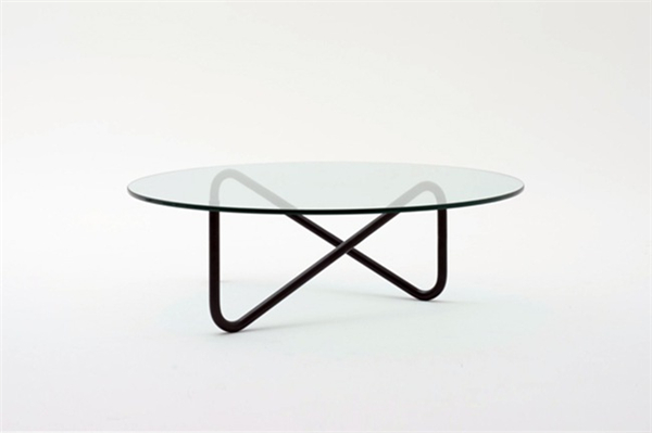 简约钢管玻璃桌