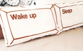 创意枕套 起床还是睡觉